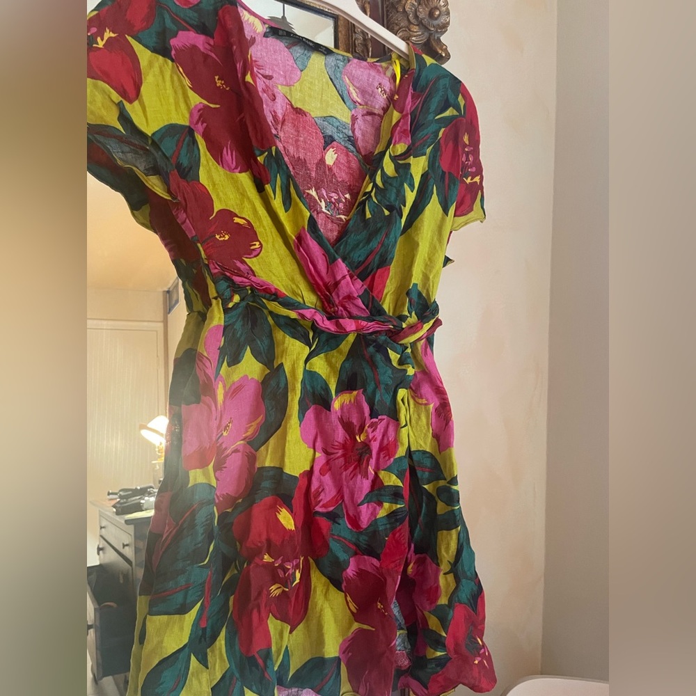 Zara summer split mini dress - Picture 3 of 4